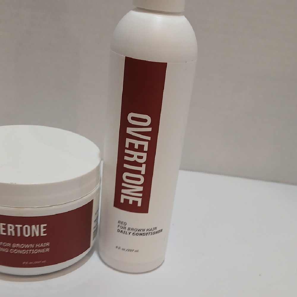 Overtone Red Conditioning Hair Color for Brown Hair - Cream + Bottle Set - Picture 4 of 4